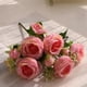 thumbnail image 5 of Ramo de peonías artificiales de seda rosa con 5 cabezas grandes y 4 capullos pequeños para decoración del hogar y la boda, 5 of 5