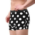 thumbnail image 2 of Balery Black and White Polka Dot Calzoncillos bóxer para hombre, ropa interior de algodón suave y transpirable con cinturilla de nailon-XX-Large, 2 of 5