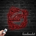 thumbnail image 5 of Handmadetneonsign Flower Garden Name Metal Wall Art Light, Flower Metal Sign Wall Decor, Flower Metal Decor, 5 of 5