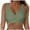 Army Green, variant on Women's Bikini Top - Supportive Swimsuit for Large Bust - 2026 Cut Out Twist Swim Top (Blue, M)