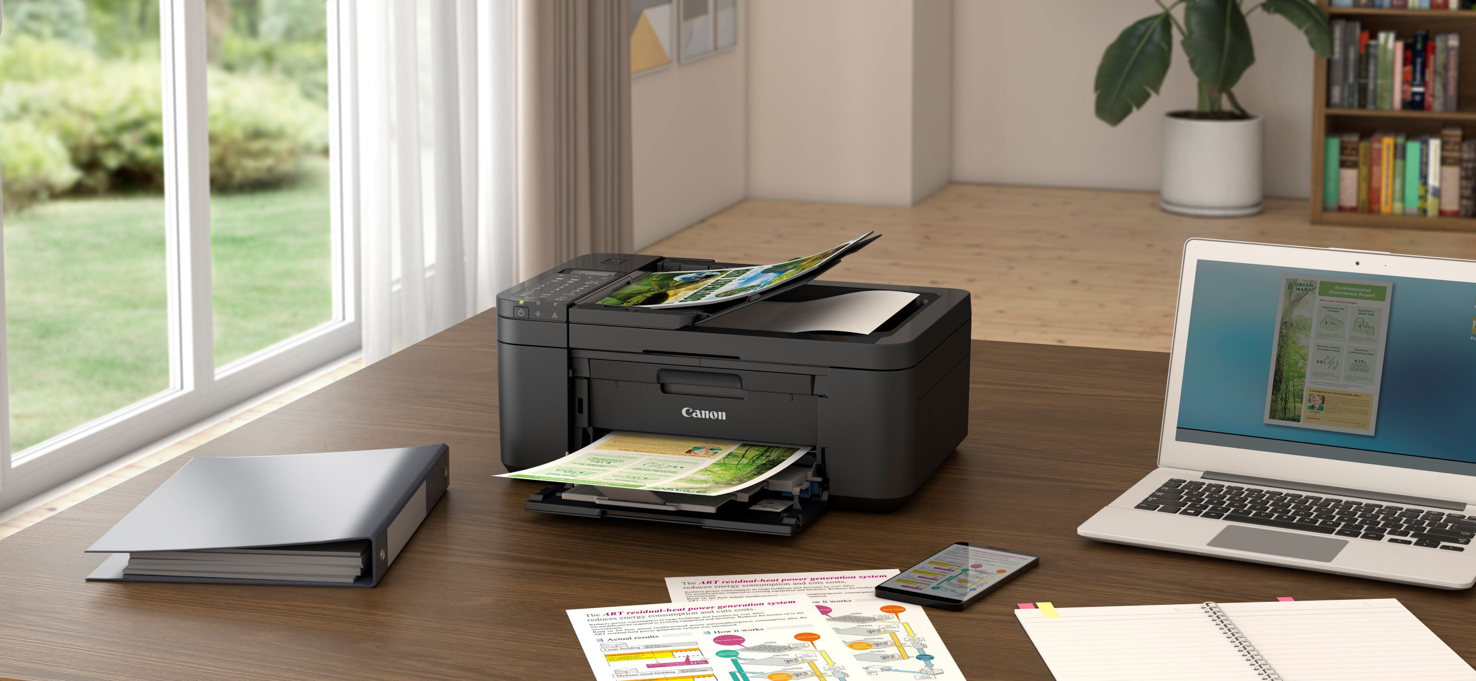 Canon PIXMA TR4722 AllinOne Wireless InkJet Printer with ADF, Mobile