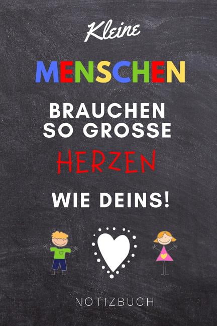 Kleine Menschen Brauchen Grosse Herzen So Wie Deins! Notizbuch A5