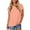 Pink, variant on YHAJDS Womens Tops New Solid Color Hem Slit Short Sleeve Tee Casual Round Neck Shirt