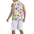 thumbnail image 2 of Sikiie Doodle Fruits Basketball Jersey Reversible Men's Mesh Athletic Sports Shirts Training Practice S-4XL3X-Large, 2 of 6