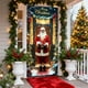thumbnail image 1 of Seyotauo Christmas Door Cover Decoration Santa Claus Front Door Cover Xmas Hanging Banner Santa Background for Home Holiday Christmas Decoration, 1 of 6