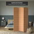 thumbnail image 6 of Red Lantern 7 ft. Tall Diamond Weave Room Divider - Natural - 3 Panel, 6 of 6