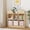 Natural, variant on Kids Castle Cube Toy Storage Organizer, 6 Cubby Open Bookshelf with Anti-Tip Wall Device, Wooden Playroom Toy Book Storage Cabinet for Toddlers Bedroom Playroom