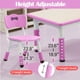 thumbnail image 3 of ChaoLink Mesa y sillas para niños, mesa ajustable en altura con 6 asientos, mesa de artes y manualidades con escritorio de graffiti, patas antideslizantes, mesa multiactividad para niños, 3 of 7