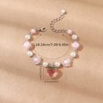 thumbnail image 2 of Bracelet Mode Style Pastoral Résine Fruit Fraise Fleur de Prunier Perle Bijoux Mode pour Femmes, 2 of 5