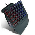 thumbnail image 2 of axGear One-hand Gaming Keyboard Wired USB 35 Keys with RGB Rainbow Backlit Single Hand E-sport Multimedia Mini Keypad, 2 of 7