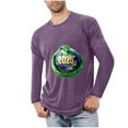 thumbnail image 1 of Blusas y camisas de manga larga con cuello redondo para hombre, deportivas, fitness, hogar, pijamas navideños estampados, camiseta de manga larga con cuello redondo, blusa de poliéster para hombre, 1 of 3