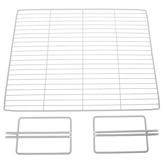 HEMOTON  Iron Freezer Partition Chest Dividers for Deep Fridge Organizer Organizing Separator White