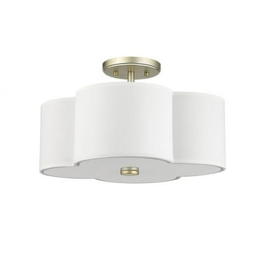 CFC Lighting 16" Scalloped Semi Flush Ceiling fixture Champagne Gold