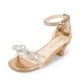 thumbnail image 1 of Sandalias para Niñas DREAM PAIRS Tacón Bajo con Moño de Strass Talla 4, 1 of 7