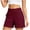 Wine, variant on Yievot Workout Shorts for Women 5 Inch Elastic High Waist Summer Gym Yoga Athletic Shorts with Pockets