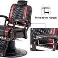 thumbnail image 5 of BarberPub Vintage Barber Chair Reclining Salon Beauty Spa Chair Styling Equipment 9216, 5 of 8