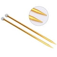 thumbnail image 4 of Naierhg 2 Pcs Aluminum Single Point Knitting Needles Pins Straight DIY Weaving Tool, 4 of 8