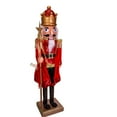 thumbnail image 2 of Kurt S. Adler 32-Inch Plastic Red and Gold King Nutcracker, Multi, 2 of 4