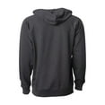 thumbnail image 3 of Independent Trading Co. Icon Unisex Lightweight Loopback Terry Hooded Sweatshirt SS1000 Charcoal Heather M, 3 of 3