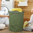 thumbnail image 4 of Patterned Linen Laundry Hamper Large Open Top with Breathable -Blend Fabric for Bedroom or Bathroom Durable Round Cylindrical Design for Clothes with Easy, 4 of 5