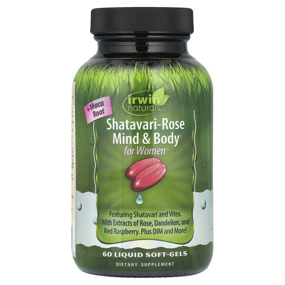 Irwin Naturals Shatavari-Rose Mind & Body for Women 60 Softgel