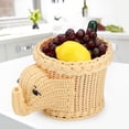 thumbnail image 1 of NIKOU Rattan Storage Baskets Food Serving Snacks Fruit Baskets, Cartoon Elephant Shape Bread(beige), 1 of 7