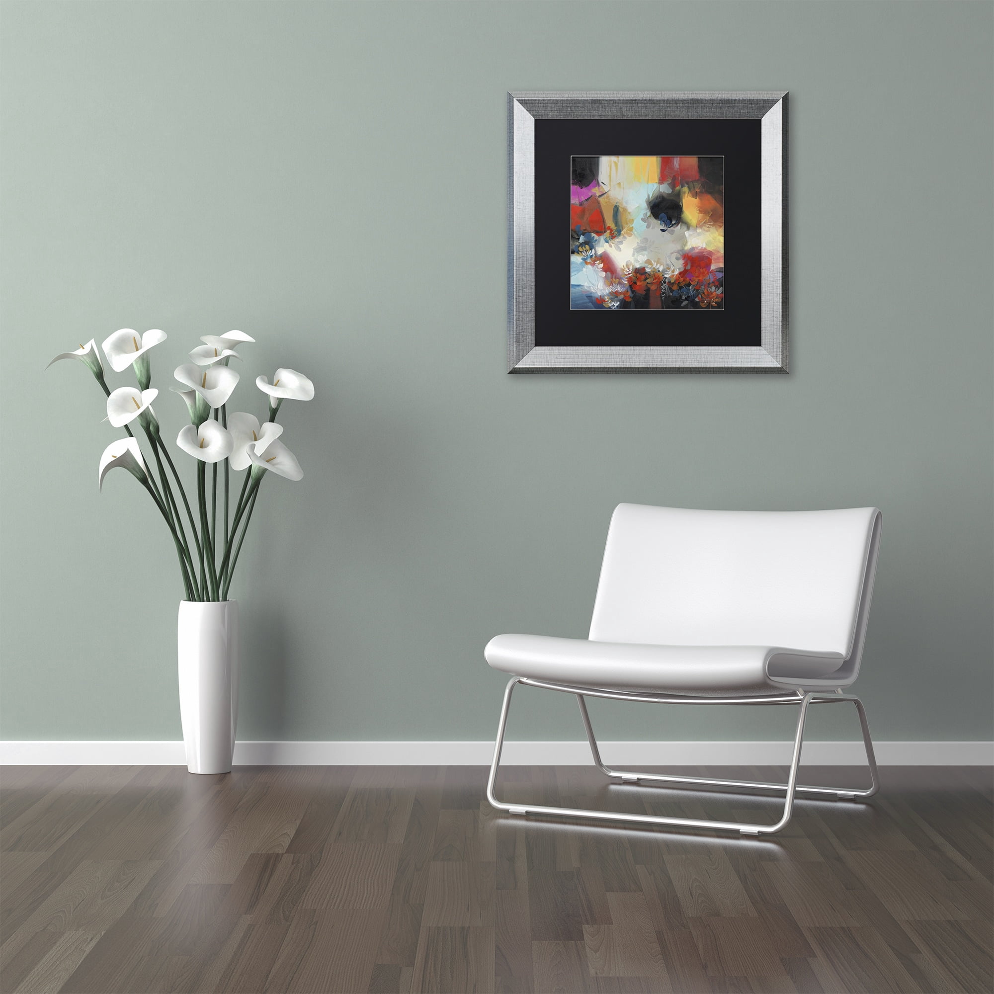 Trademark Fine Art "Spectrum" Canvas Art by Masters Fine Art, Black Matte, Silver Frame