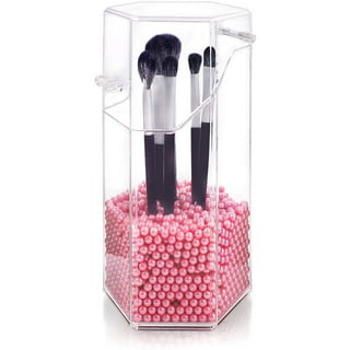  54 Holes Acrylic Brush Holder Makeup Brush Drying Rack Brush  Dryer Collapsible Makeup Brush Holder Makeup Brush Dryer Stand for Acrylic  Nail Brush Makeup Lover (White) : Beauty & Personal Care