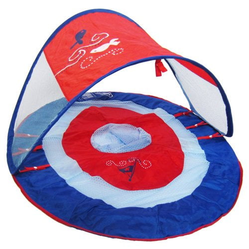 Swim Pool Games - Baby Spring Float Canopy Boat Solid New 11606-2 - Walmart.com - Walmart.com