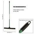 thumbnail image 6 of THE GROUNDSKEEPER II Green Rake 55-inch Lightweight Fiberglass Handle, 21-inch Head, Durable Steel Tines for Gardening, De-thatching or Professional Landscaping, 6 of 11