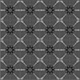thumbnail image 1 of Ahgly Company Indoor Square Patterned Dark Gray Black Area Rugs, 4' Square, 1 of 6