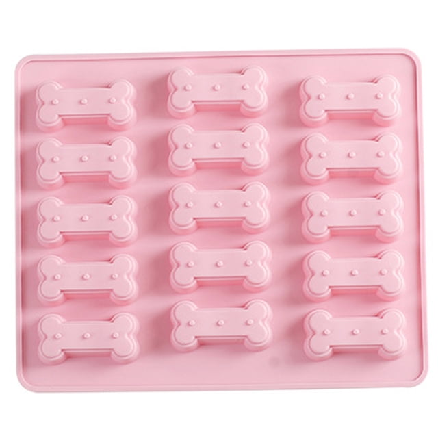 Molde de silicona para pastel de 15 huesos uniformes, molde de silicona para hornear pasteles de arroz y galletas
