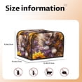 thumbnail image 4 of KLL Cute Cat Sunflower Print 4 Slice Toaster Dust Covers Kitchen Small Appliance Cover with 2 Pockets,Can hold Jam Spreader Knife & Toaster Tongs (12.4 x 10.6 x 8.2), 4 of 6