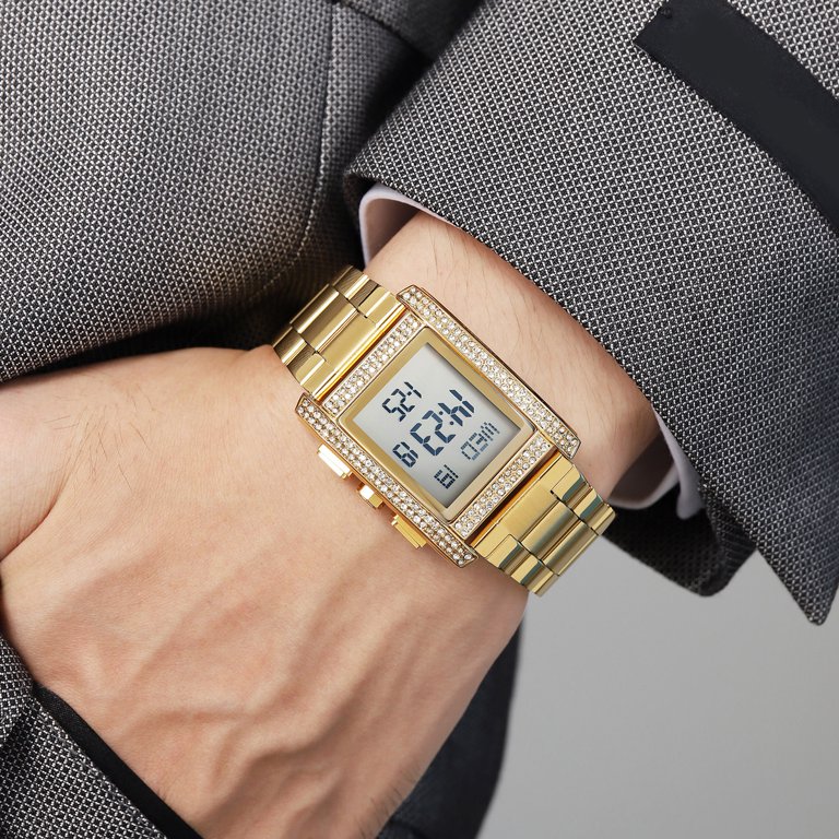 Fashion Mens Watches Digital Watch Stainless Steel Casual  display picture 2