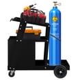 thumbnail image 4 of QXDRAGON 4-Drawer Rolling Welding Cart, MIG TIG ARC Plasma Cutter Machine Heavy Duty Welding Welder Cart with Tank Storage & 2 Cable Hooks & Safety Chain, 150 Lb Capacity, 4 of 10