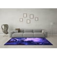 thumbnail image 3 of Ahgly Company Indoor Square Oriental Purple Industrial Area Rugs, 7' Square, 3 of 4