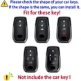 thumbnail image 2 of Key Fob Cover Compatible with Toyota Camry Highlander Land Cruiser Grand Highlander Prius 2019-2026 3/4/5/6 Button Keychain Case Holder Protector,B Keychain Gun Green, 2 of 9