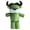 Green#002, variant on Plush Cow Toy Stuffed Animal, 3 Style Standing Cow Plush, Fluffy Cow Stuffed Animal, Adorable Cute Plush Cow Toys For Nursery Decor Kids Bedtime Companion Birthday Cow Decorations-Green