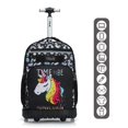 thumbnail image 2 of Mochila enrollable Tilami, 45 cm, con ruedas, escuela, universidad, viajes, 2 of 6