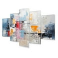 thumbnail image 2 of Designart "Textile Euphony I" Abstract Collages Art Living Room Set, 2 of 5