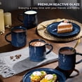 thumbnail image 2 of Vesteel Coffee Cups Set of 4, 14oz Ceramic Mugs Set with Handles, Porcelain Mug for Latte Tea Beer Hot Cocoa, Dishwasher & Microwave Safe, Ocean Blue, 2 of 8