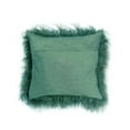 thumbnail image 2 of Mint Color Real Mongolian Lamb Fur Pillow, Includes Pillow Filling.  20 Inch  Square, 2 of 4