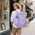 thumbnail image 6 of Business Travel Backpack Fits 17 Inch Laptop for Personal Item Bag 18x14x8 Clamshell Opening Carry on Laptop Backpack for Men with Wet Pocket, Purple, 6 of 14