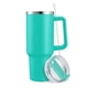 thumbnail image 1 of Termo De 40oz Con Asa Y Popote Acero Inoxidable Agua Cafe Kimhi Ideal Para Portavasos De Coche Vaso Térmico Para Agua Fria Y Caliente Color Aqua, 1 of 7