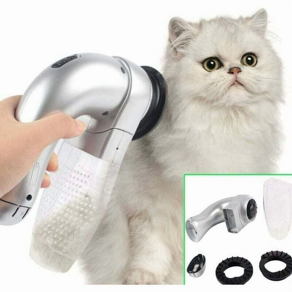 Electric Pet Hair Remover Brush, Dog and Cat Vacuum Cleaner - Grooming Tool