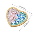 thumbnail image 3 of Valentines Day Crafts Mosaicss Tile Set Wooden Cup Mats Mixed Color Mosaicss Set Crafts Pack 6ml, 3 of 6