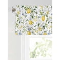 thumbnail image 6 of Valances for Windows Summer Fruit Leaf Rod Pocket Cafe Window Treatments Valance Curtains for Kitchen Bathroom Laundry Basement Windows 54"x18", 6 of 9