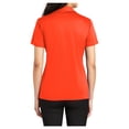 thumbnail image 2 of Womens Silk Touch Polyester Performance Polo Neon Orange 3X-Large, 2 of 6