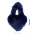 thumbnail image 3 of Bolso de mano de mujer de lana artificial Bolso de mujer Bolsos de compras diarios exquisitos a la moda, 3 of 7