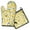 Lemon-3, variant on Lemon Kitchen Oven Mitt and Pot Holder Sets 2 Pcs for Baking, Cooking and Grilling, Heat Resistant Up To 392 °F